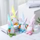 thumbnail image 2 of Muñeco de conejo Farfi, antideformado, muy elástico, antidecoloración, relleno completo, lavable, Orejas de conejo, sombrero puntiagudo, muñeco elfo sin rostro para Pascua, 2 of 5