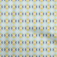 thumbnail image 1 of oneOone Polyester Spandex Sky Blue Fabric Asian Leaf Block Fabric For Sewing Printed Craft Fabric By The Yard 56 Inch Wide, 1 of 4