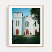 Millerton Methodist Church, Millerton - Millerton New York Photography Architecture Rural Oak Framed Wall Art Print 8 x 10 inches
