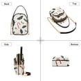thumbnail image 3 of FORMRS Crossbody Bag for Women Quilted Travel Shoulder Cell Phone Purse with Chain Strap Handbag, White Christmas Holly, 3 of 7