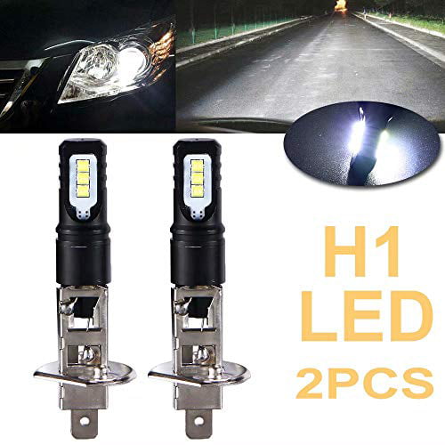 2PCS Xenon H1 LED Headlight Bulb High Low Beam Fog Light DRL 100W Super White 