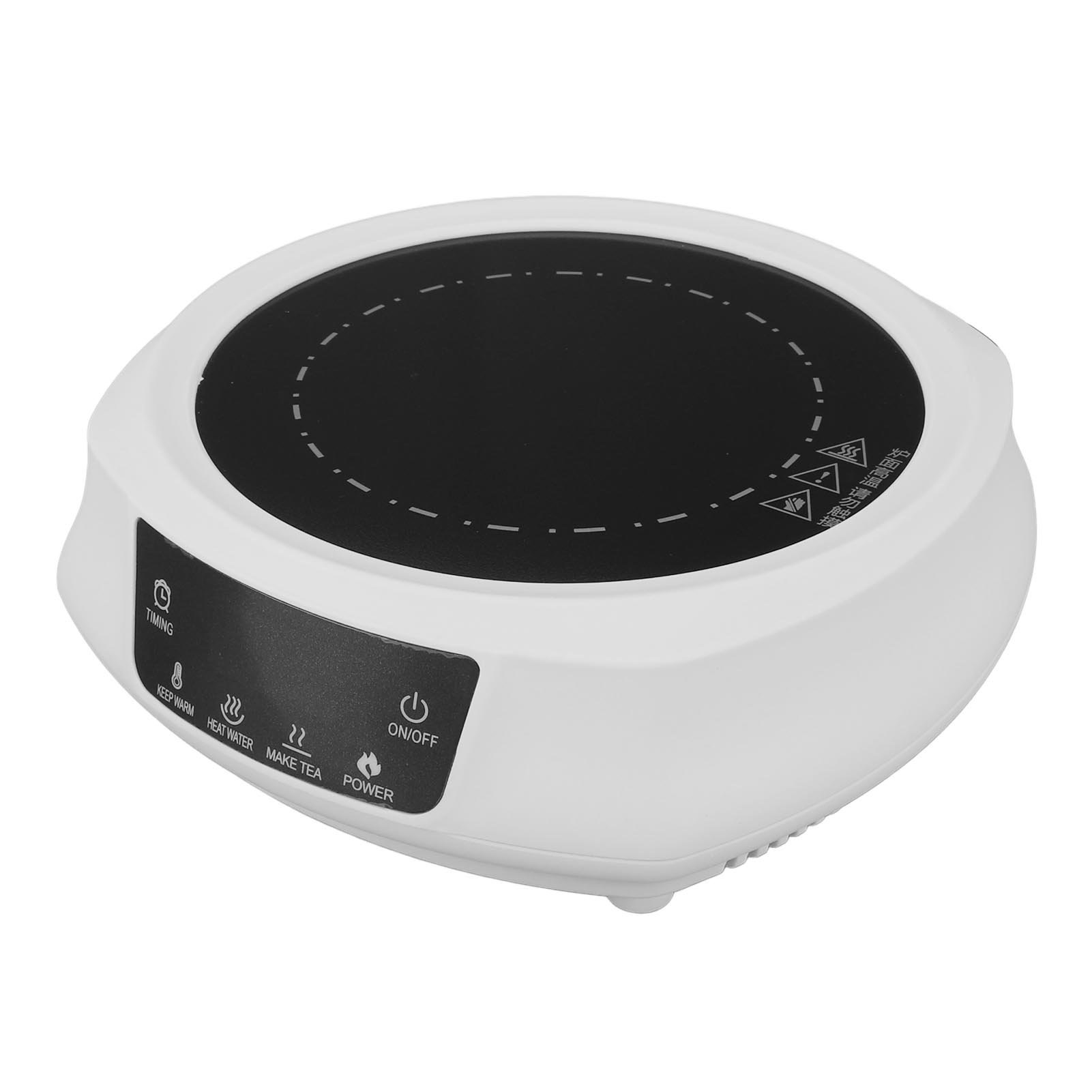 Kitchen Tools 800W Portable Electric Hot Plate, 800W Mini Electric Stove Microcrystalline Panel for Making Tea White