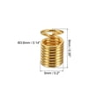 thumbnail image 2 of Unique Bargains Embouts de Cordon, 100 Pcs Embouts de Ressorts Métalliques 5x9mm Embouts de Terminators à Fronces Or Rose, 2 of 5