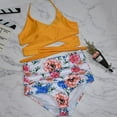 thumbnail image 3 of Women Halter Bikini High Waisted Swimsuits Cross Wrap Two Piece Strappy Bathing Suits, 3 of 3
