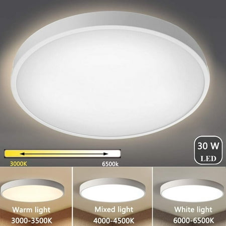 Dimmable Led Ceiling Light 30w Round, Flat Led Ceiling Lights Dimmable