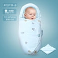 thumbnail image 3 of Wangscanis 1pc Infant  Soft Cotton Swaddle Wrap Blanket Protective Sleeping Bag, 3 of 4