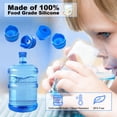 thumbnail image 2 of Tapa de repuesto de silicona de grado alimenticio reutilizable, adecuada para botellas de agua y dispensadores de agua con tapa/rosca/estándar de 55 mm, 2 of 5