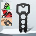 thumbnail image 2 of Multitool Key Multiple Purpose Rustproof One-piece Design EDC Outdoor Camping Tool with Nail Puller Wrench for Mountaineering, 2 of 7