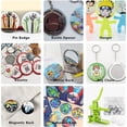 thumbnail image 6 of Vobor Button Badge Maker Machine Installation-Free,DIY Pin Button Maker Press Machine Badge Punch Press with Free 100pcs Button Parts&Pictures&Circle Cutter&Magic Book, 6 of 8