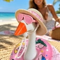 thumbnail image 6 of 7 Inch Desk Goose Outfits, Bright Hawaiian Holiday Apparel, Fashion Dress Accessory For Home Table Goose Statue Decoration (G#), 6 of 7