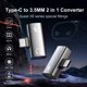 thumbnail image 2 of Cable adaptador 2 en 1 USB C a conector de audio auxiliar con conector de audio auxiliar PD 30 W Adaptador de audio auxiliar USB C divisor para Meta Quest 3S, 2 of 6