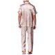 thumbnail image 3 of Pijamas de manga corta para hombre, informales, con cuello vuelto, para estar en casa, 3 of 3