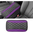 thumbnail image 1 of Vrasly Car Center Console Cover, Universal Leather Waterproof Armrest Seat Box Cover Protector, Comfortable Car Decor Accessories Fit for Most Cars, Vehicles, SUVs-Purple, 1 of 7
