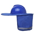 thumbnail image 5 of Hard Hat Sunshade, High Visibility Full Brim Neck Sun Shield for Hardhats-Royalblue, 5 of 6