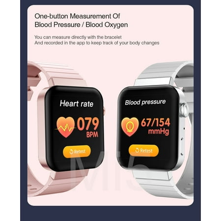 Mi5 Smartwatch Bluetooth Bracelet Sports Smartwatch With Call Control Heart Rate Fitness Tracker
