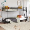 thumbnail image 3 of Mainstays Small Spaces Twin-over-Twin Low Profile Junior Bunk Bed, Black, 3 of 15