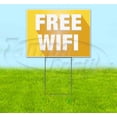 thumbnail image 1 of Free Wifi (18" x 24") Yard Sign, Includes Metal Step Stake, 1 of 6