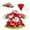 Red, variant on Porch Goose Outfits 19-23 Inch Green Snowman Raincoat Set with Hat Umbrella and Ear Muffs Winter Christmas Holiday Outdoor Front Porch Patio and Yard Decor