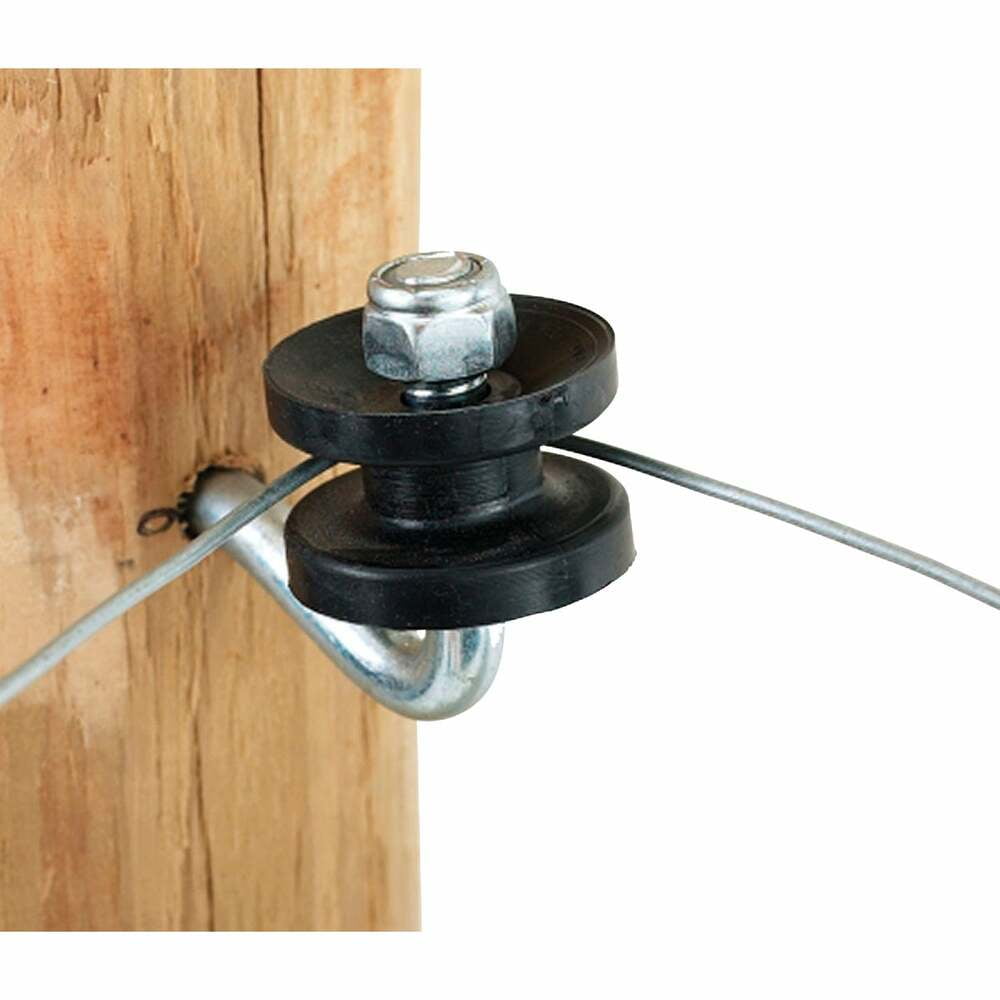 6-Dare 2" Porcelain Screw In Wood Post Electric Fence Wire Insulator 2799-25 