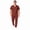 Burgundy, variant on Men's Scrub Set, V-Neck Top & Cargo Pants, 8 Pockets, True Navy Blue, S