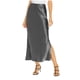 thumbnail image 1 of Falda corta de corte A y cintura alta para mujer - Elegante vestido de satén liso con cintura elástica para fiestas o para el día a día - Tallas S-XL, mezcla de poliéster, 1 of 5