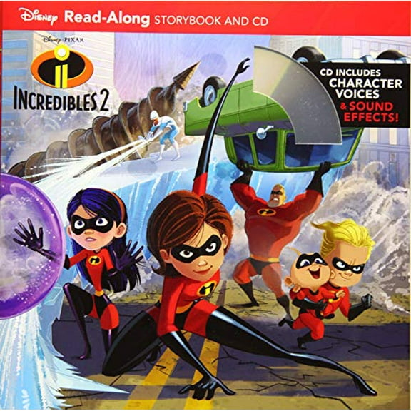 Incredibles 2 Read-along Storybook And Cd Paperback