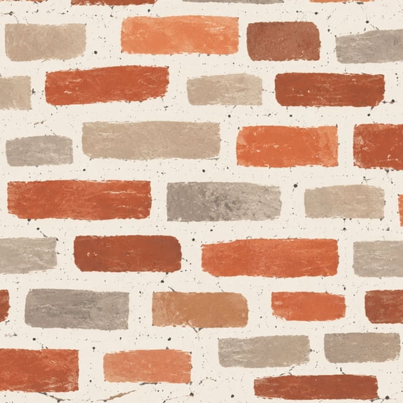 Peel and Stick Wallpaper Rustic Red Beige Brick Seamless for Home Decor 24in x 118in Contact Paper Removable Self Adhesive Wall Mural Wall Decor for Bedroom Kitchen Cabinets