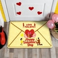 thumbnail image 7 of 2Pcs Valentine'S Day Heart Envelope Design Soft Area Rug For Bedroom Living Room Floor Mat Valentine'S Day Decorations Carpet 20"X 31.5", 7 of 7