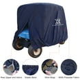thumbnail image 4 of Blue Waterproof Outdoor Sun Rain Resistant Golf Cart Protective Cover Polyester Fabric 242x162x168cm, 4 of 6