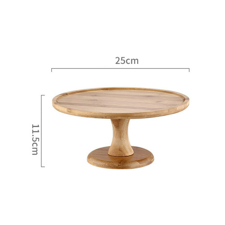  12 Inch Rotating Cake Turntable, Acacia Wood Cake Display Stand  Cookie Turntable for Dessert Table Decorating Cupcake Stand Wedding Cake  Stand Rustic : Home & Kitchen