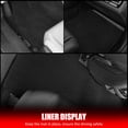 thumbnail image 4 of Ikon Motorsports Nylon Car Floor Mats Compatible with 2016-2023 Nissan Maxima, OE Fitment Style Black Driver Passenger Car Carpets, Front Rear 4PCS Full Set, 4 of 9