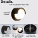 thumbnail image 2 of Aplique de pared, aplique de pared moderno para exteriores, luz de montaje en pared de estilo minimalista, aplique redondo de aluminio para exteriores, luces cálidas, 2 of 5