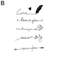 thumbnail image 1 of Tatuajes adhesivos con frases cortas en inglés, simulación de tatuaje, resistentes al agua y de larga duración, para mujer, pecho, muñeca, jugo herbal para chica sexy, no lavable., 1 of 6