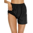 thumbnail image 3 of Womens High Waisted Tummy Control Swim Shorts Bathing Suit Boardshorts Bottoms Swimming Shorts Swimsuits with Liner, 3 of 5