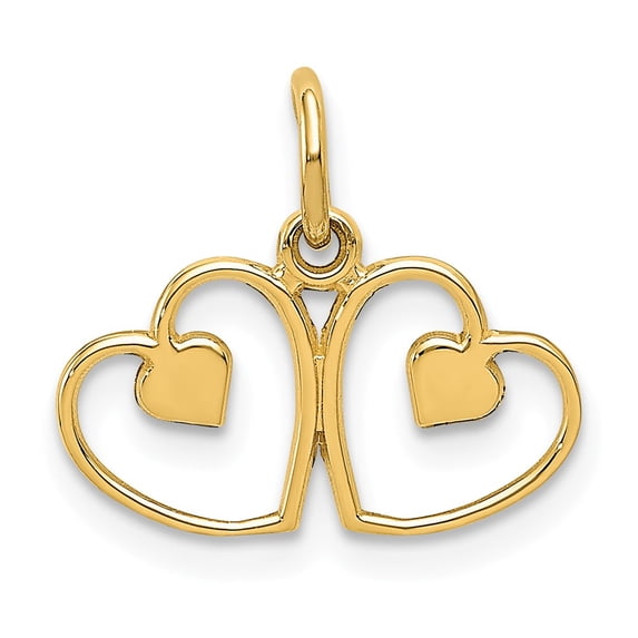 FB Jewels 14K Yellow Gold Heart Charm