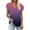 Purple, variant on Giftesty Womens Blouses and Tops Fashion Women's Summer V-Neck Short Sleeve Print Casual T-shirt Blouse