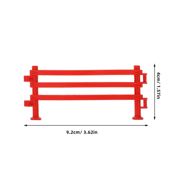 UPOUART 100pcs Plastic Miniature Farm Fence Set for , Dollhouse Decor and Imaginative Play