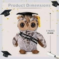 thumbnail image 3 of Graduation Plush Toy 2025 – Soft Stuffed Animal Plush with Cap & Diploma/Gown/Sash – Graduation Gift for Kids Preschool Kindergarten College Achievements (Wise Owl with Cap & Sash), 3 of 7