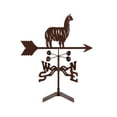 thumbnail image 3 of EZ Vane Alpaca Weathervane — Deck Mount, Wind Cups, Antique Copper Finish, Steel with Durable Triple Powder Coating, Handcrafted in USA, 3 of 7