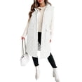 thumbnail image 2 of Sleeveless Women Long Puffer Hood Quilted Winter Outwear Vest Jackets Coats, 2 of 4