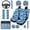 Fish Camo, variant on KUIFORTI Fish Camo Car Seat Cover Set Easy Installation Set 14 Pcs Automotive Front Seat & Bench Back Seat Cover Comfortable Breathable Universal Fit Cars SUV Trucks