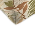 thumbnail image 5 of Jordan Manufacturing 18" x 18" Oasis Nutmeg Beige Leaves Square Tufted Outdoor Wicker Seat Cushion with Rounded Back Corners, 5 of 11