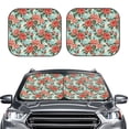 thumbnail image 2 of Fotbe Rose Flowers Juego de 2 Piezas de Parasoles para Parabrisas | Bloqueador Solar para Auto | Accesorios Plegables para Protección Solar Interior-Small, 2 of 6