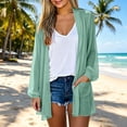 thumbnail image 7 of Meichang Sheer Cardigans for Women Summer Light Weight Long Sleeve Kimono Cardigan Open Front Chiffon Cover Ups Casual Resort Wear with Pockets, 7 of 7