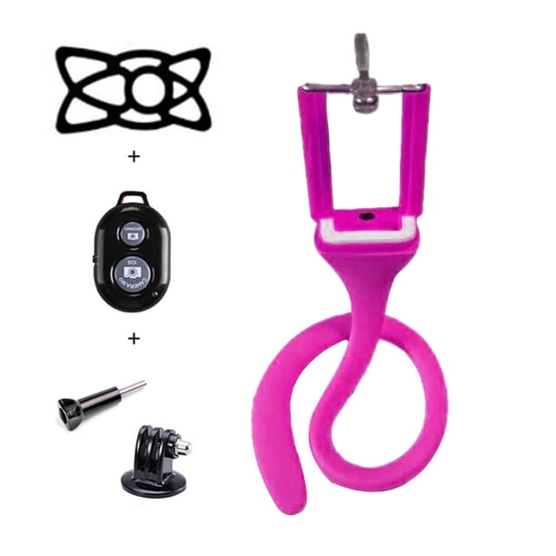Soporte de silicona Multifuncional Selfie Stick Silicona Control remoto inalámbrico 360 grados Soporte para teléfono flexible Romacci Soporte de silicona