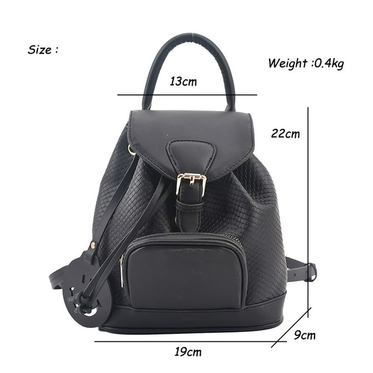 Cocopeaunts High Quality Leather Backpack Bags for Women Winter School Bags for Teenagers Girls Luxury Back Packs Designer Backpack, Kids Unisex, Size