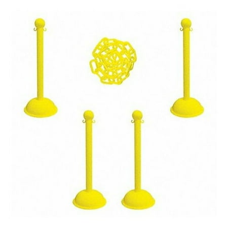 Manufacturer Varies Barrier Post Kit,41" H,Ylw,Plastic Post 71302-4