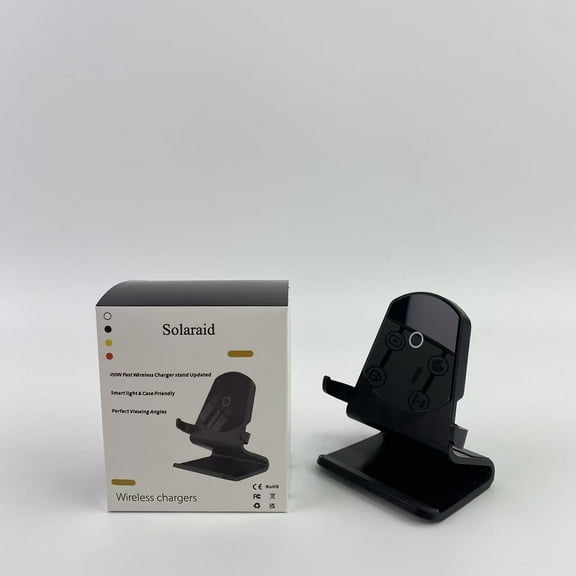 Solaraid Wireless chargers,15W Fast Wireless Charger Wireless Phone Charger Stand (Black)