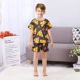 thumbnail image 7 of Pizza Red Heart Pattern Summer Pajama Set Soft Cotton Short Sleeve Sleepwear 2PCS Pajama Sets Breathable Lounge Set Size 14Y, 7 of 7