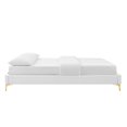thumbnail image 3 of Modway Sutton Full Modern Performance Velvet Bed Frame in White, 3 of 7